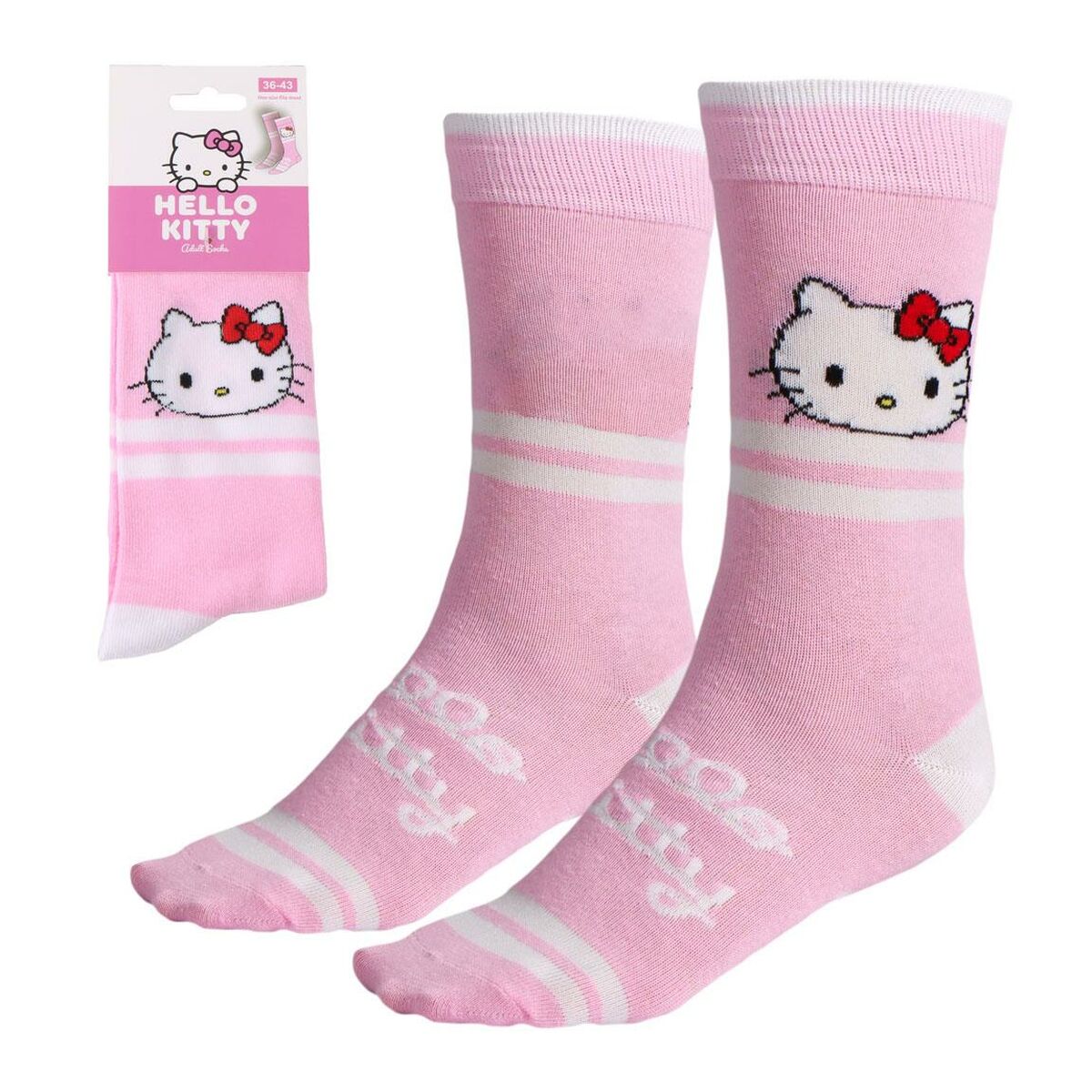 Socks Hello Kitty Pink 36-43 Socks Hello Kitty Pink 36-43