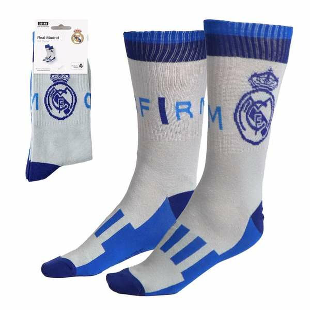Socks Real Madrid C.F. Grey 38-45 Socks Real Madrid C.F. Grey 38-45