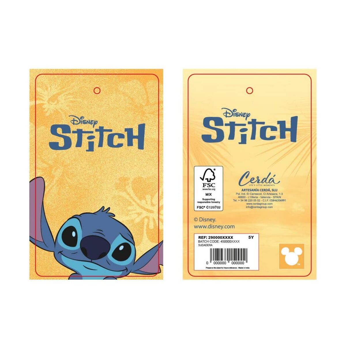 Hooded Sweatshirt for Girls Stitch Pink