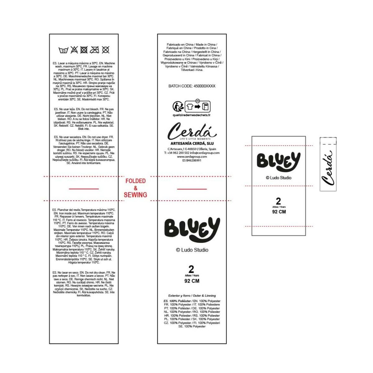 Unisex Jumper Bluey Christmas Light Blue