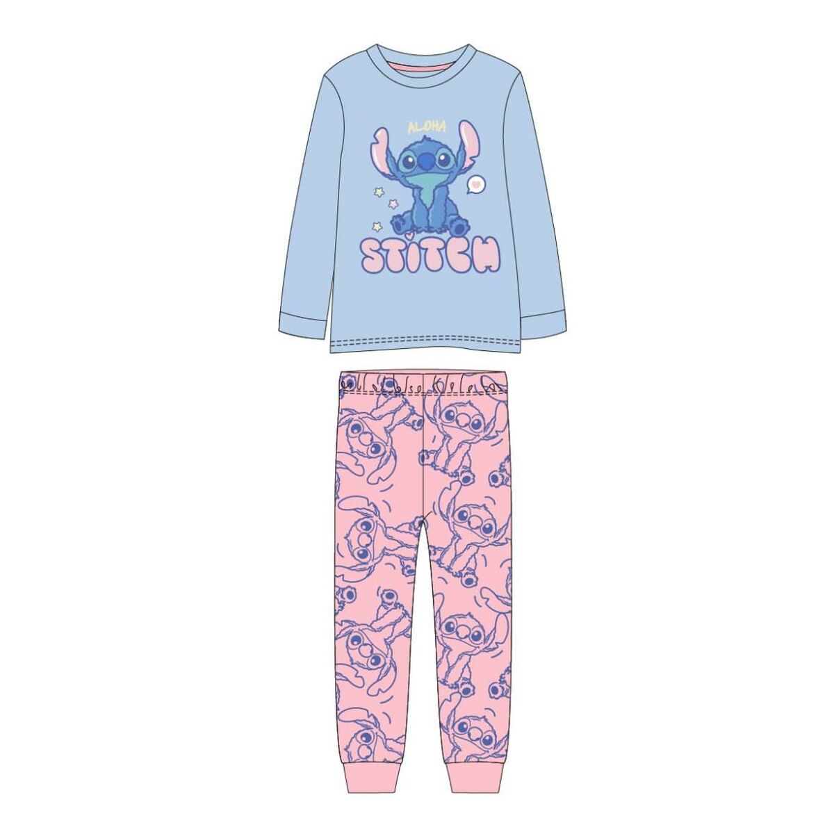 Children’s Pyjama Stitch Light Blue