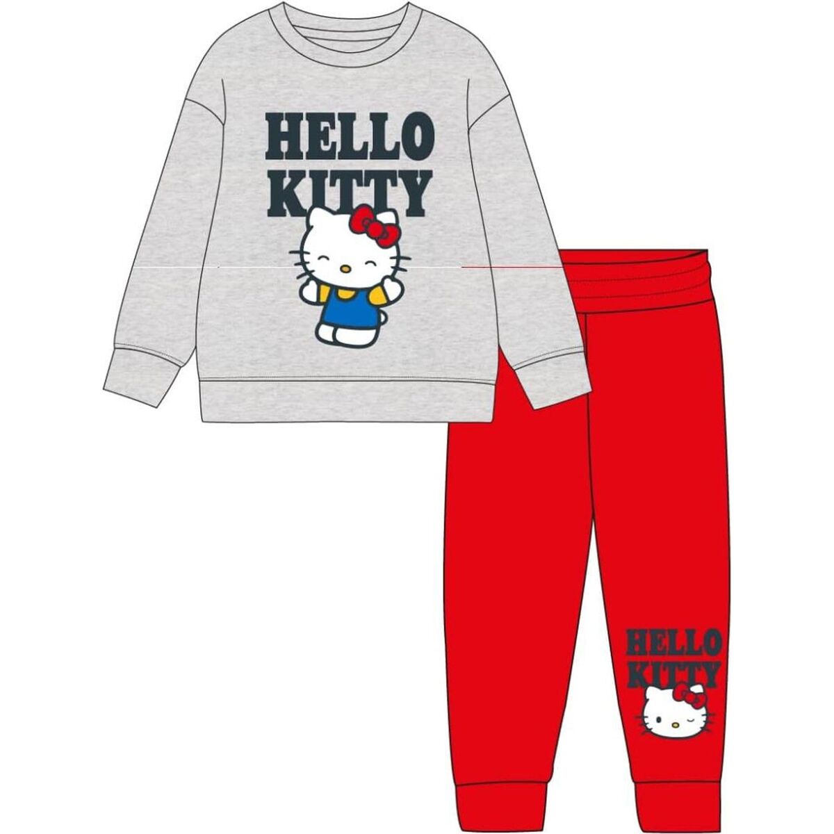 Childrens Tracksuit Hello Kitty Grey 12 Years