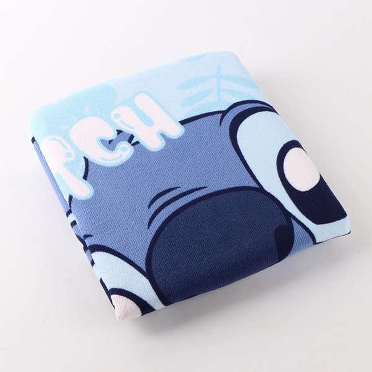 Poncho-Towel with Hood Stitch Blue 55 x 77 cm