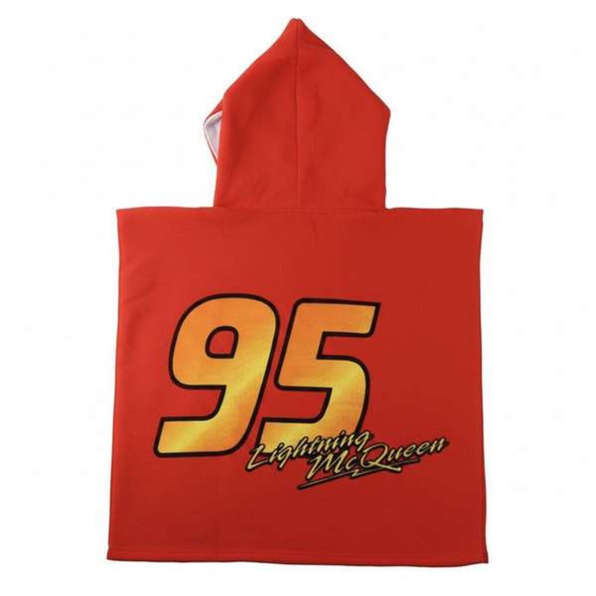 Poncho-Towel with Hood Cars Red 55 x 77 cm