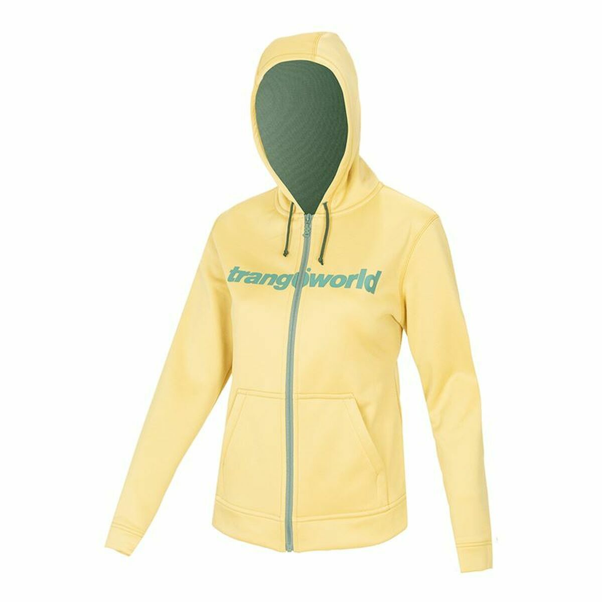 Women’s Sports Jacket Trangoworld Liena With hood Yellow Women’s Sports Jacket Trangoworld Liena With hood Yellow