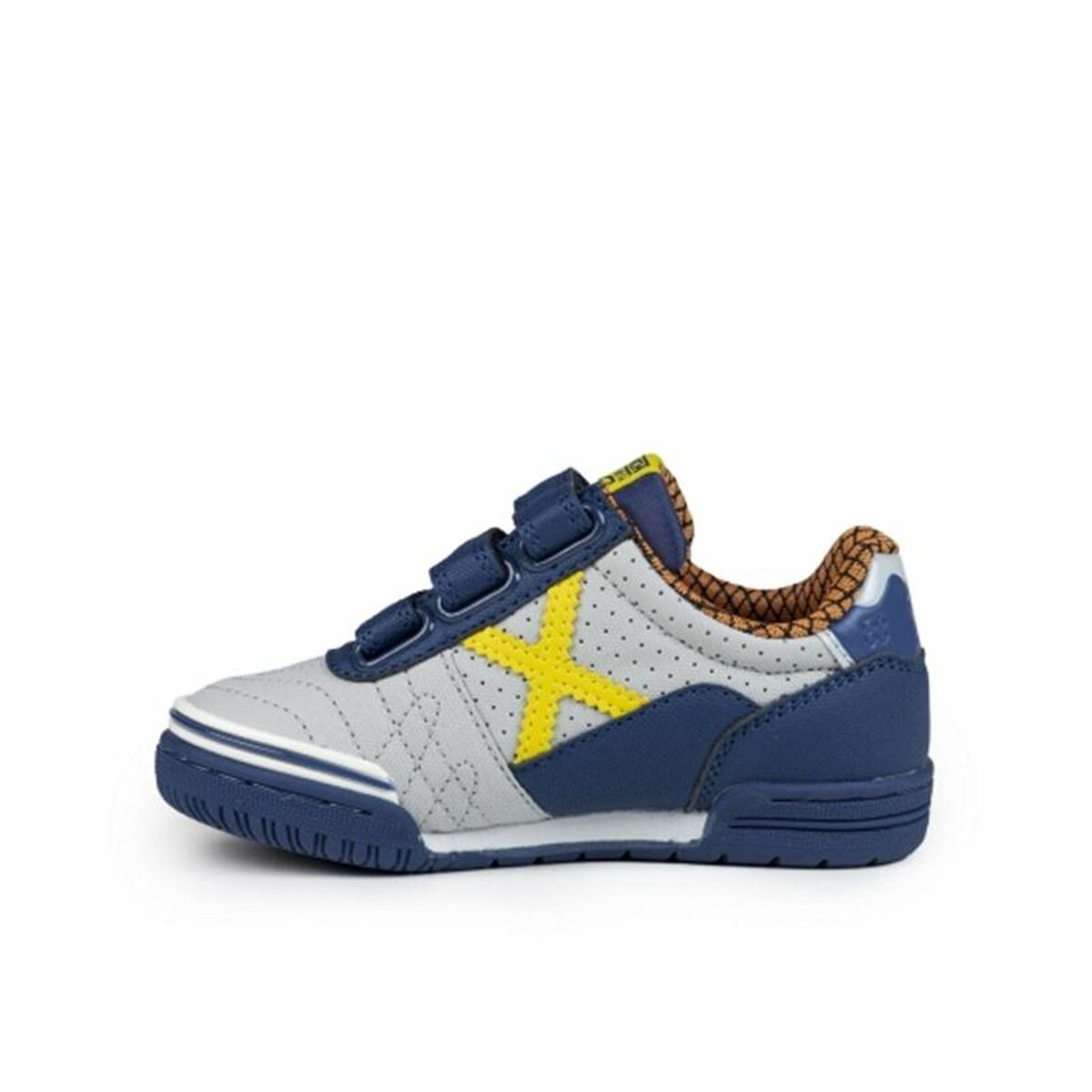 Children’s Indoor Football Shoes Munich G-3 Kid Vco Profit Blue Grey