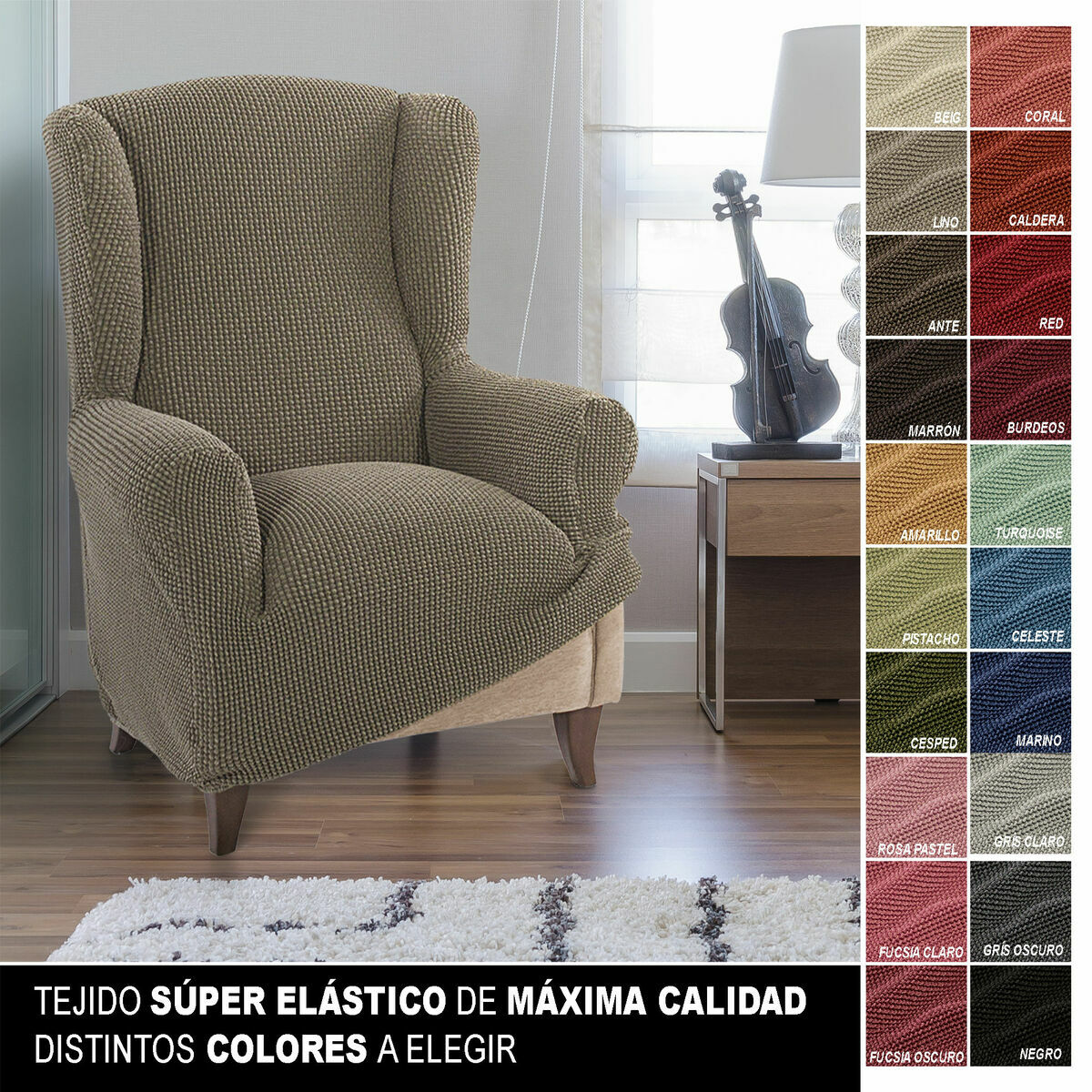 Wingback chair cover Sofaskins (Refurbished B)