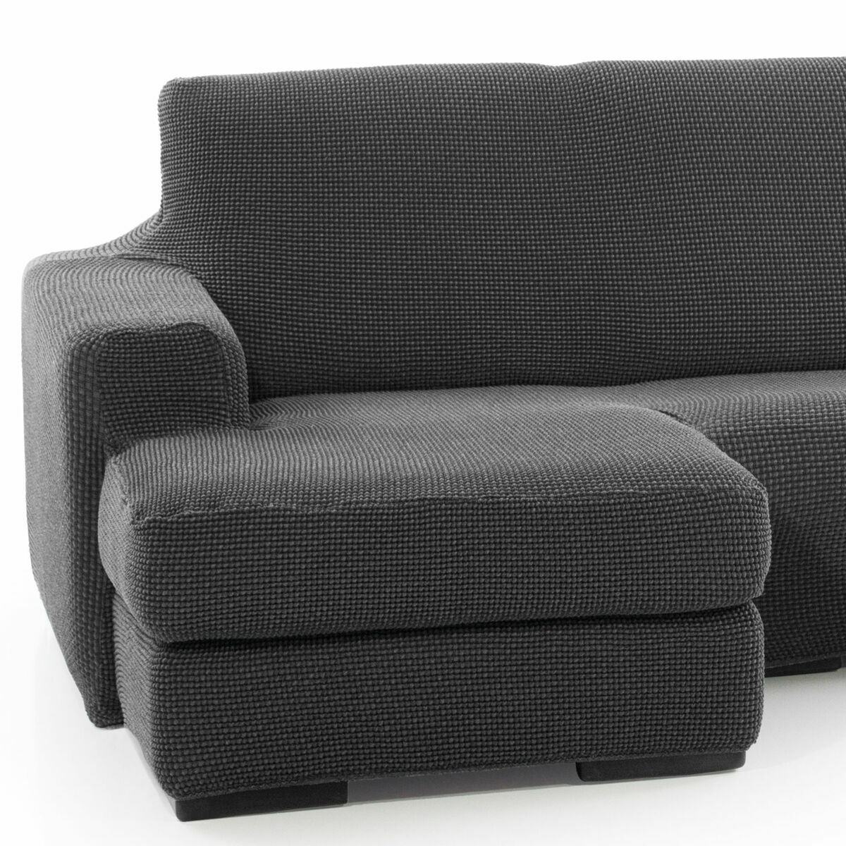 Right short arm chaise longue cover Sofaskins Dark grey (Refurbished A)
