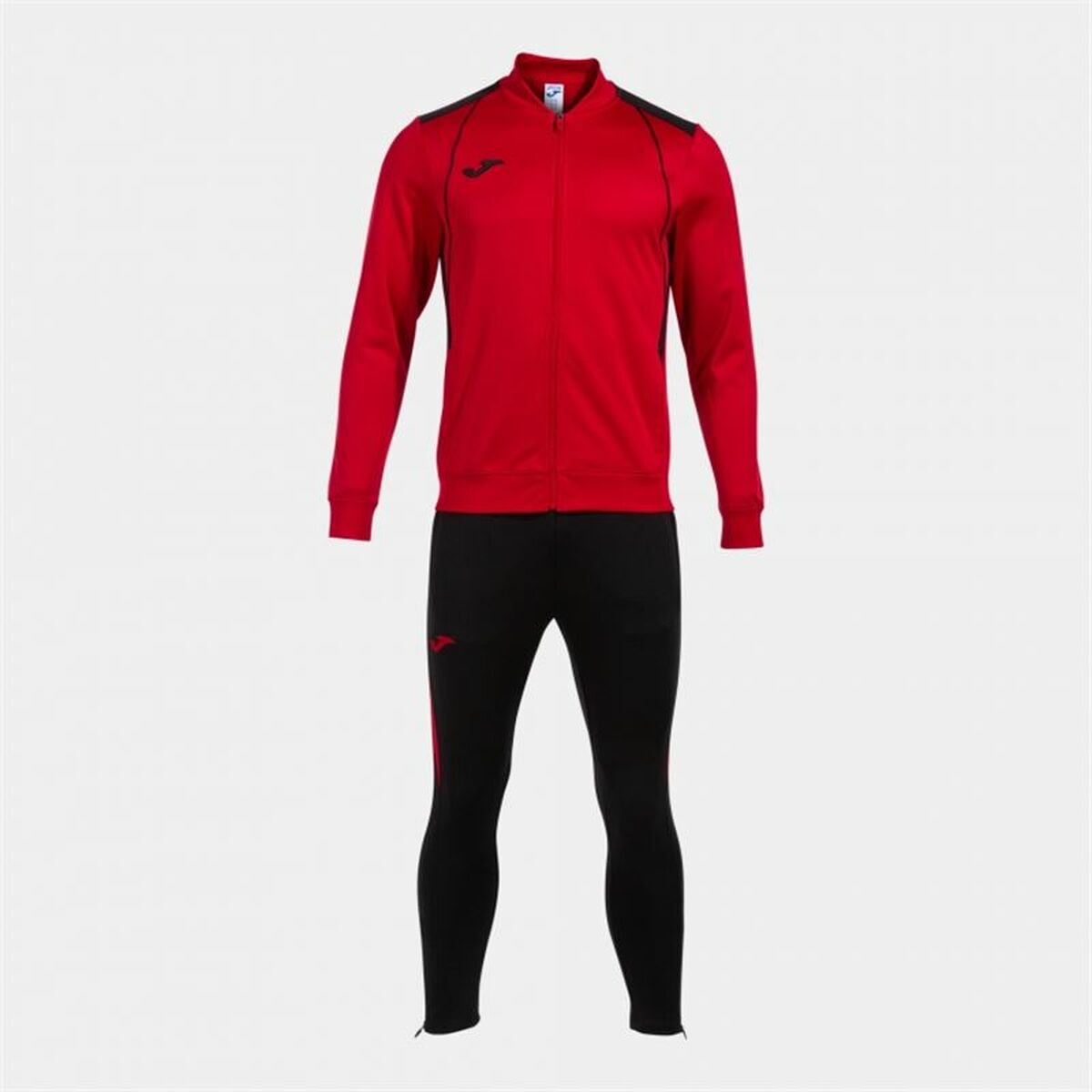 Tracksuit for Adults Joma Sport Championship VII Black Red Children’s Men