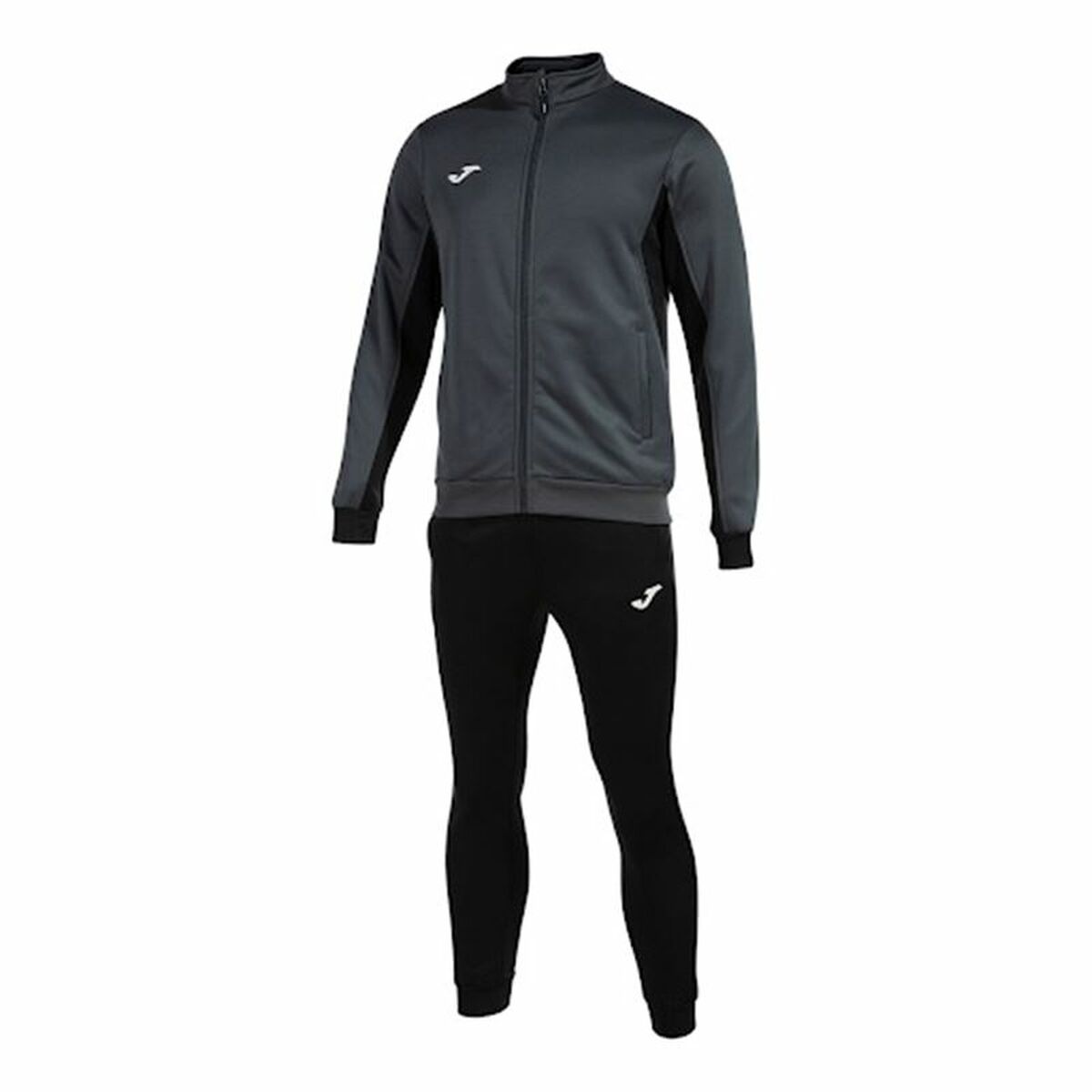 Tracksuit for Adults Joma Sport Derby Black Children’s Men 2 Pieces