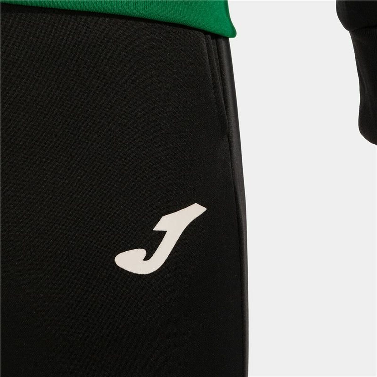 Tracksuit for Adults Joma Sport Derby Black Green Children’s Men 2 Pieces