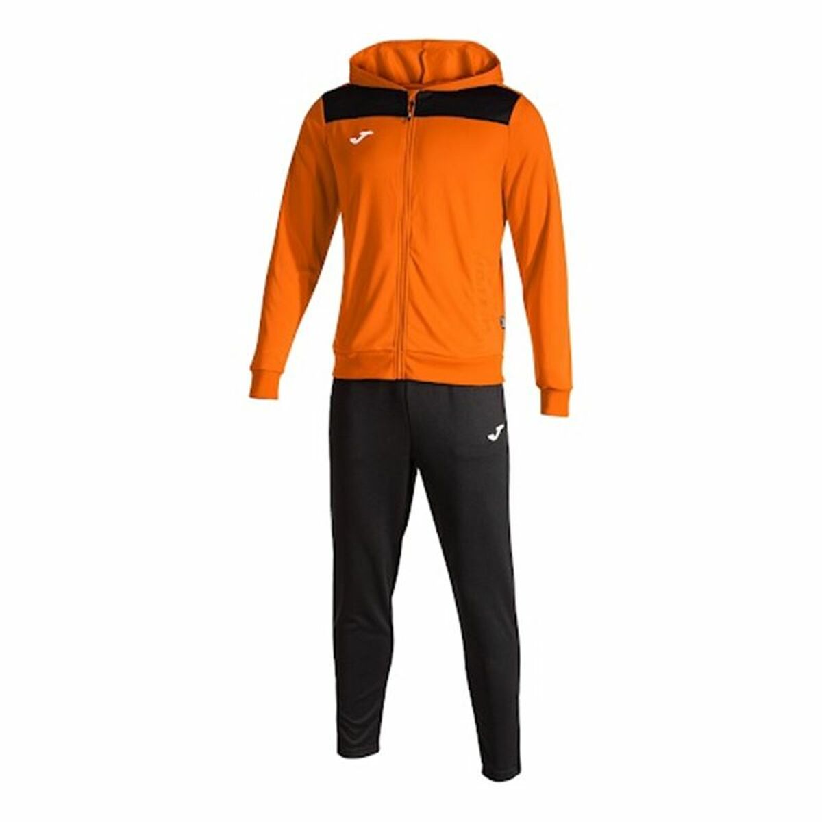 Tracksuit for Adults Joma Sport PhoenIX II Black Children’s Men 2 Pieces