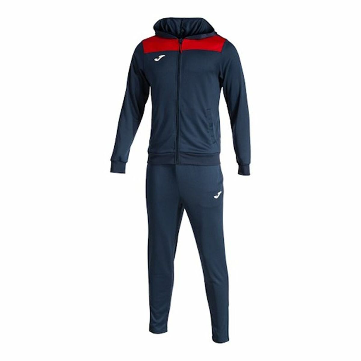 Tracksuit for Adults Joma Sport PhoenIX II Red Navy Blue Children’s Men 2 Pieces
