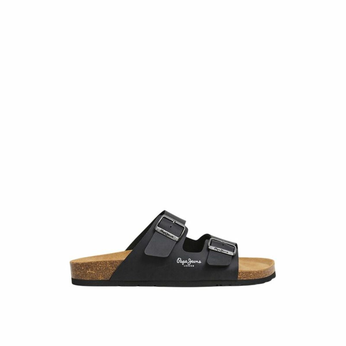 Men’s Flip Flops Pepe Jeans Bio Double Velour Black