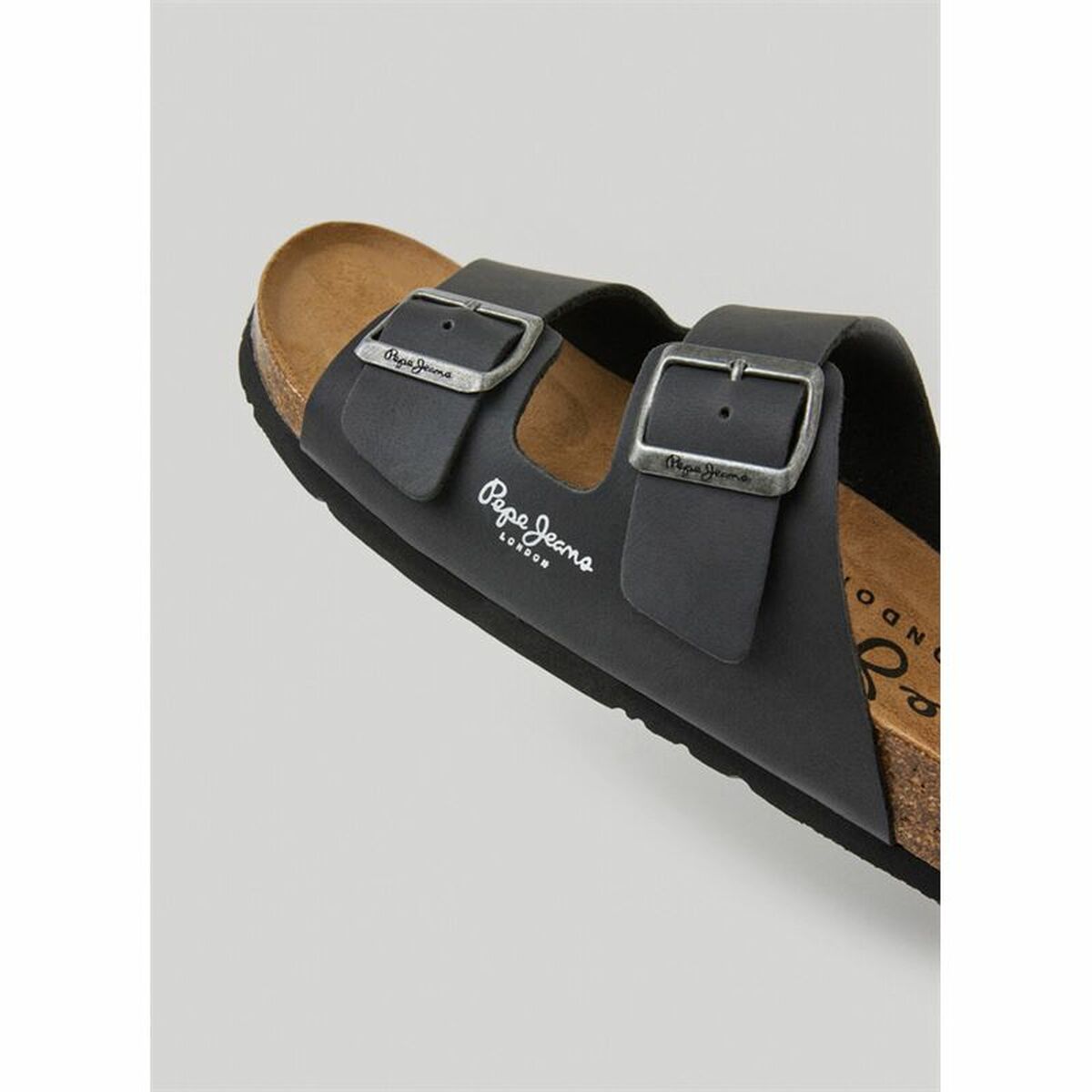 Men’s Flip Flops Pepe Jeans Bio Double Velour Black