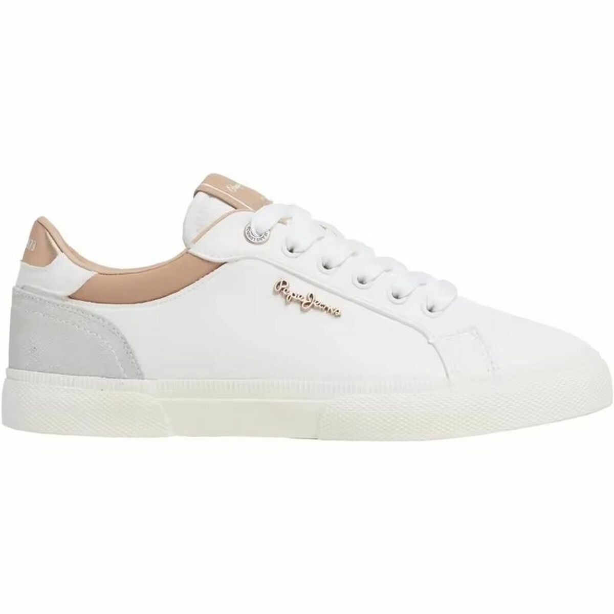 Sports Trainers for Women Pepe Jeans Kenton Court Golden