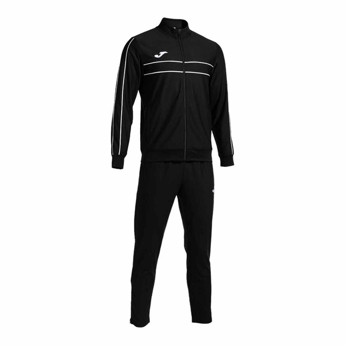 Tracksuit for Adults Joma Sport Victory Black Children’s Men 2 Pieces