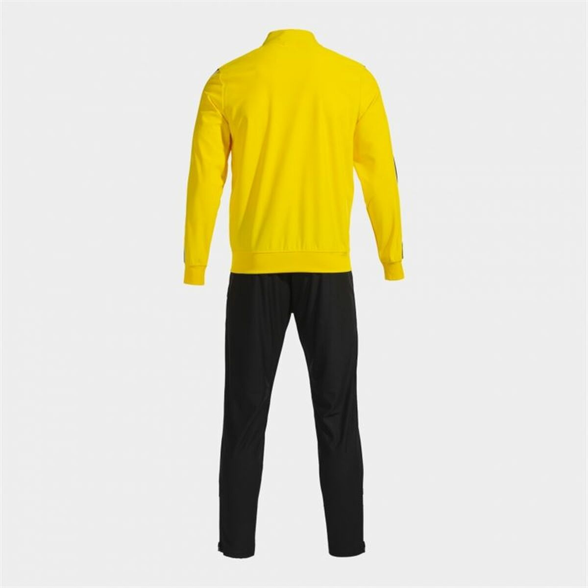 Tracksuit for Adults Joma Sport Victory Yellow Black Children’s Men 2 Pieces