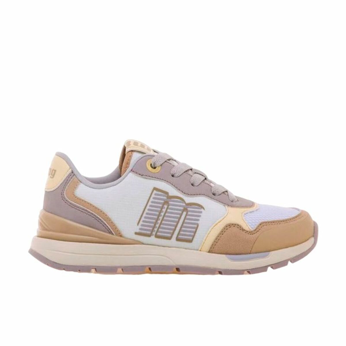 Casual Trainers Mustang Compact White Light brown Casual Trainers Mustang Compact White Light brown