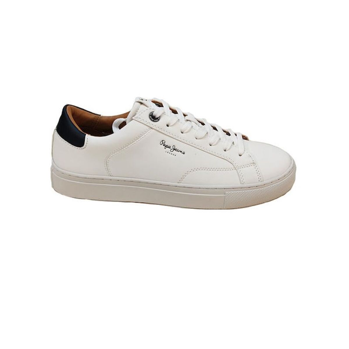 Men’s Casual Trainers Pepe Jeans Joe Basic White Men’s Casual Trainers Pepe Jeans Joe Basic White