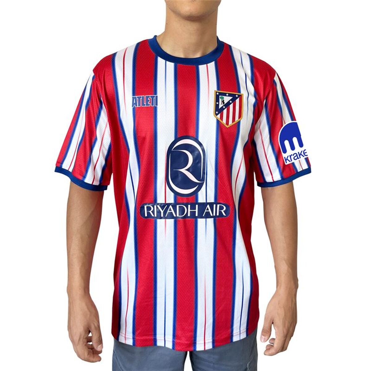 Men’s Short-sleeved Football Shirt Atlético Madrid Official Home Jersey 24/25 Men’s Short-sleeved Football Shirt Atlético Madrid Official Home Jersey 24/25