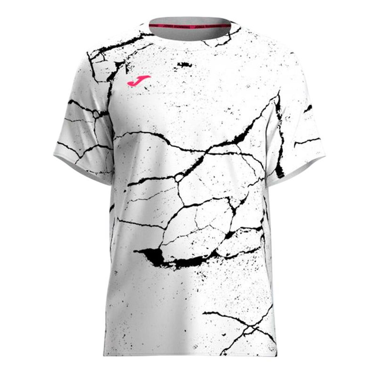 Men’s Short Sleeve T-Shirt Joma Sport R-Night Pro White Black Men’s Short Sleeve T-Shirt Joma Sport R-Night Pro White Black