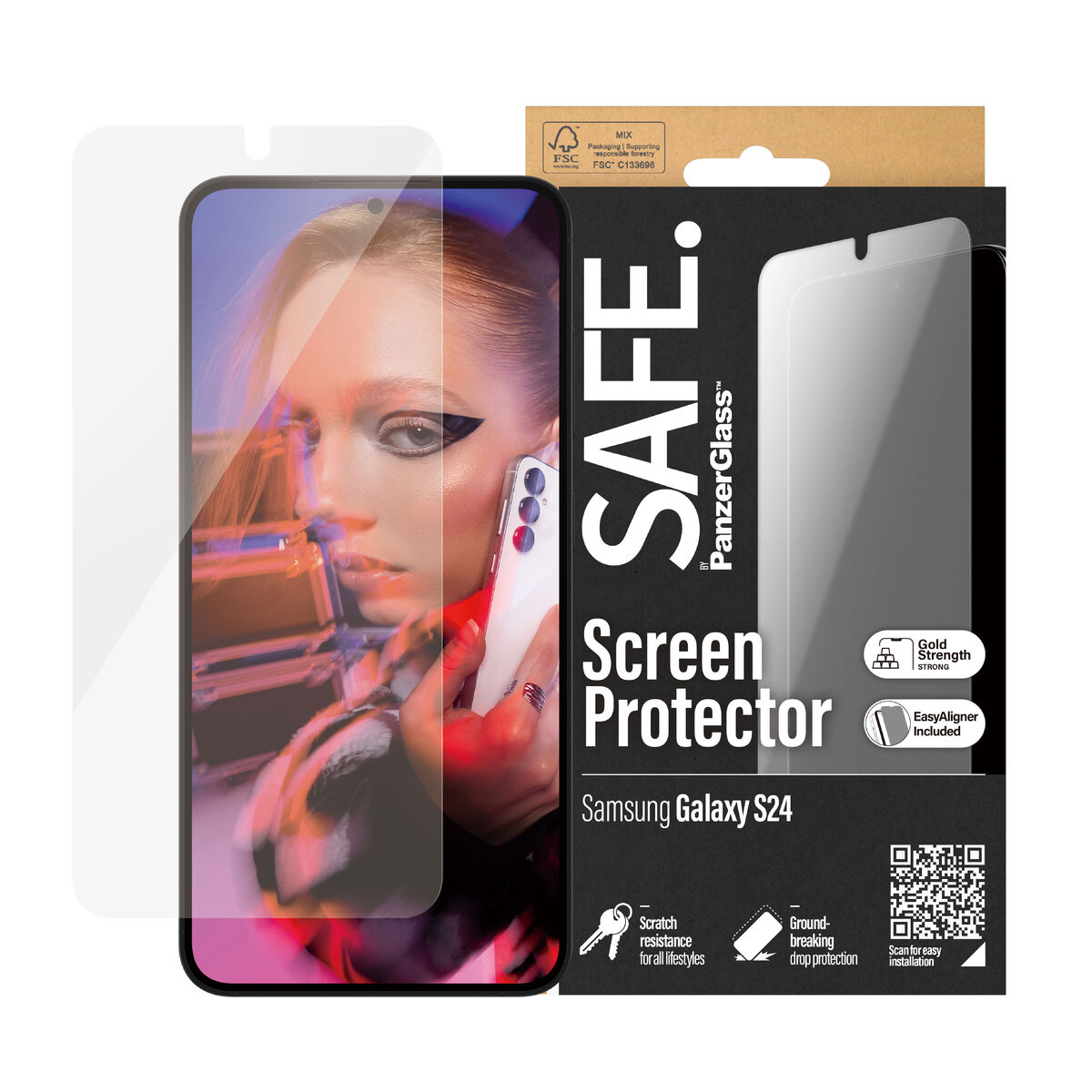Mobile Screen Protector Panzer Glass SAFE95666 Samsung Galaxy S24 Mobile Screen Protector Panzer Glass SAFE95666 Samsung Galaxy S24