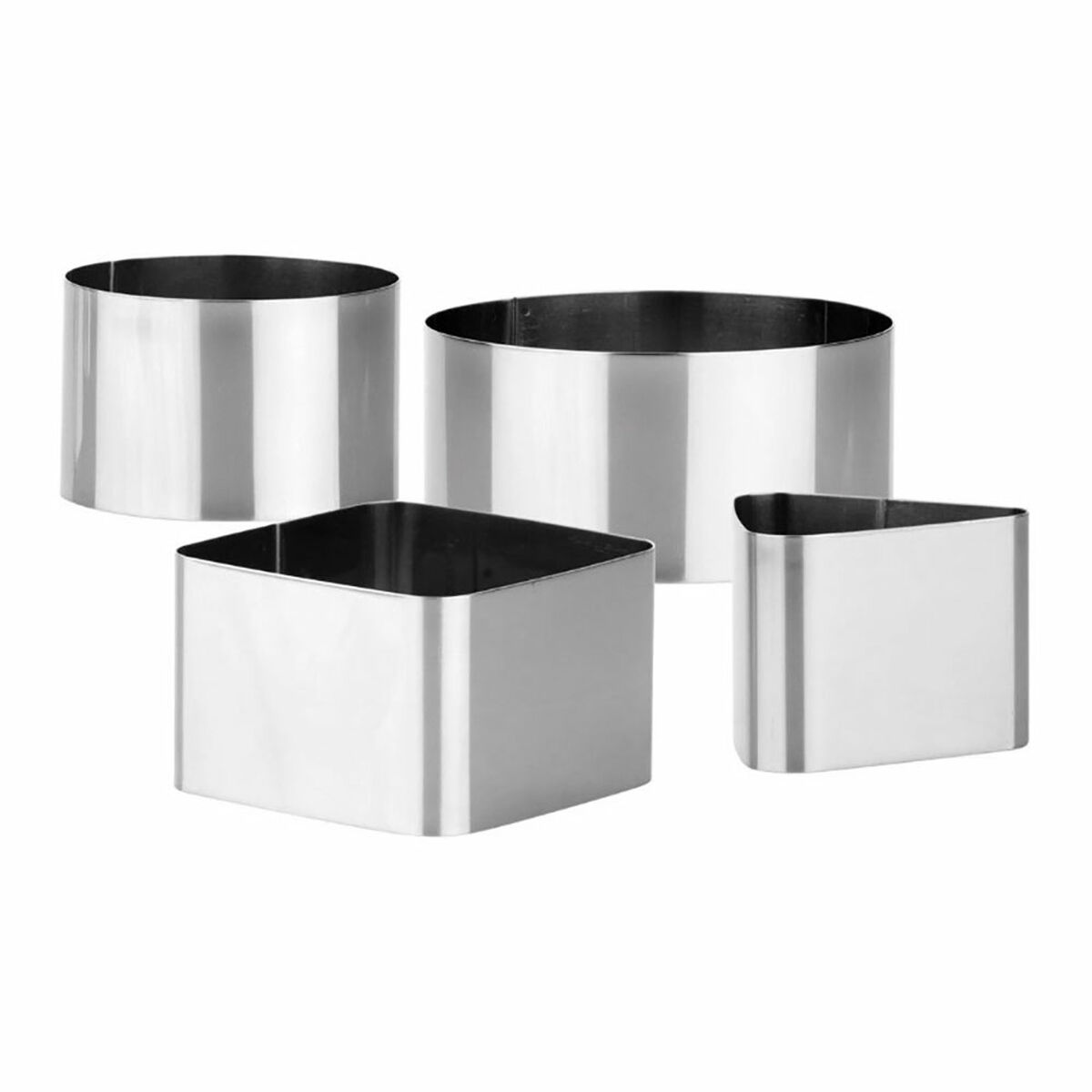 Serving mould Tescoma Grandchef Grey Metal Stainless steel (4 Units) Serving mould Tescoma Grandchef Grey Metal Stainless steel (4 Units)