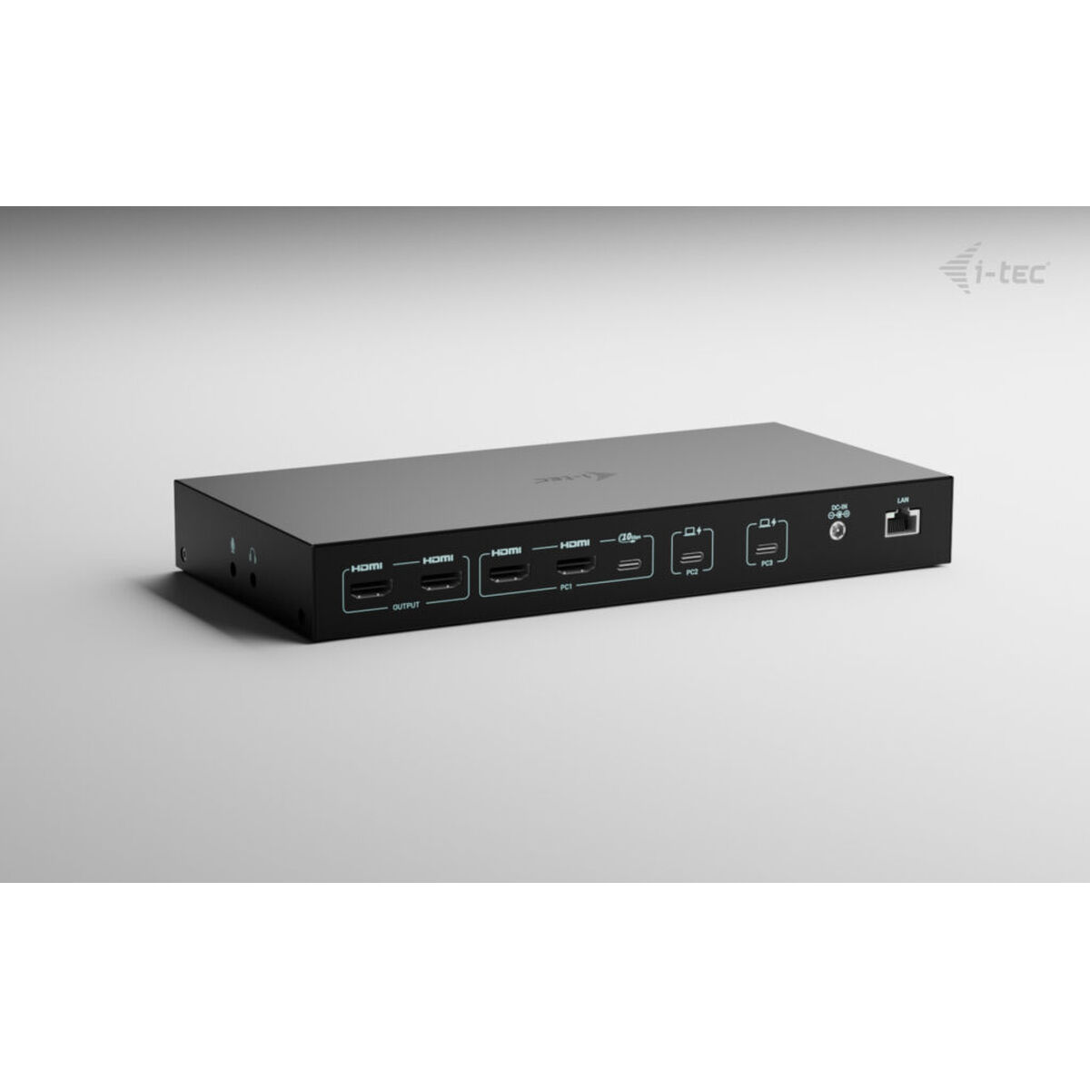 USB Hub i-Tec C31KVMDOCKPDPRO Black