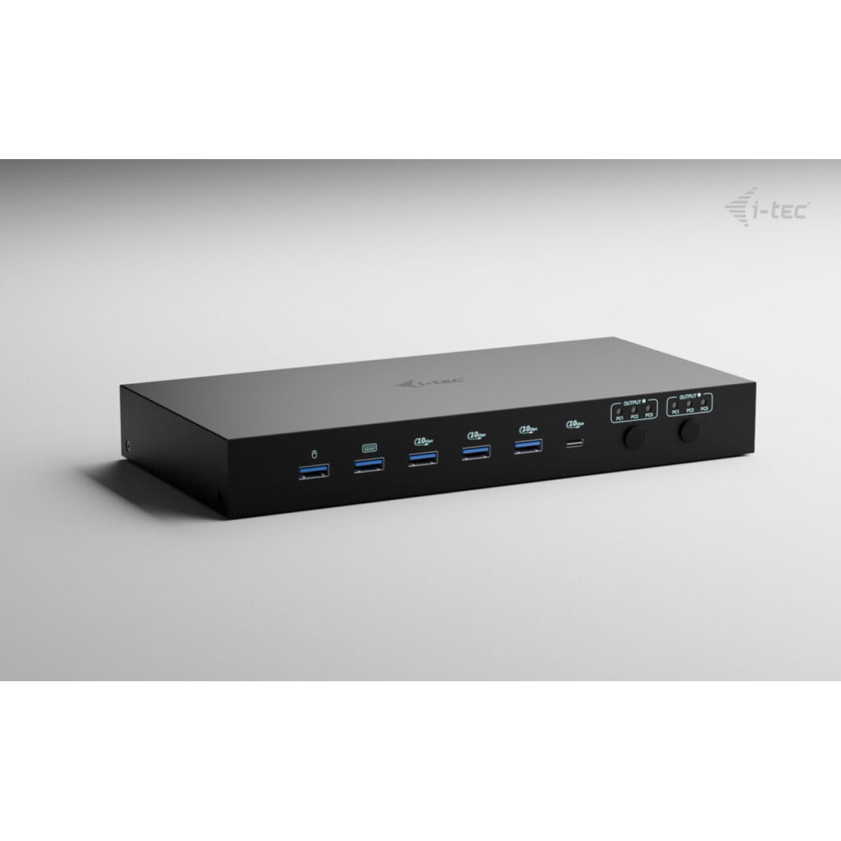 USB Hub i-Tec C31KVMDOCKPDPRO Black
