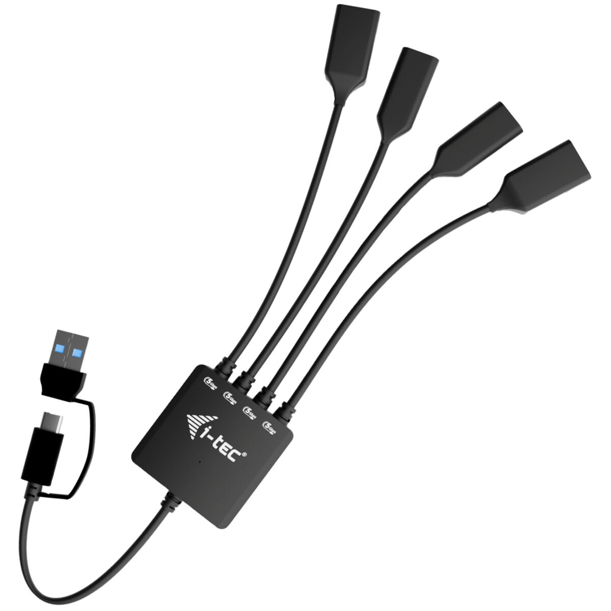 USB Hub i-Tec CACBLHUB2A2C Black