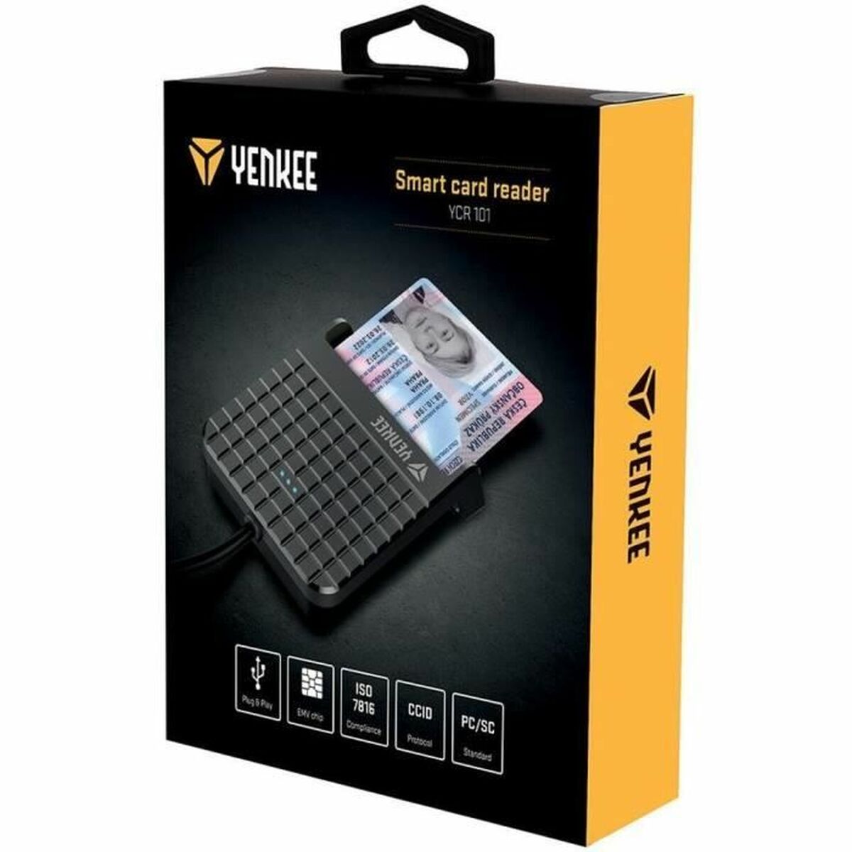 External Card Reader Yenkee YCR 101 Black