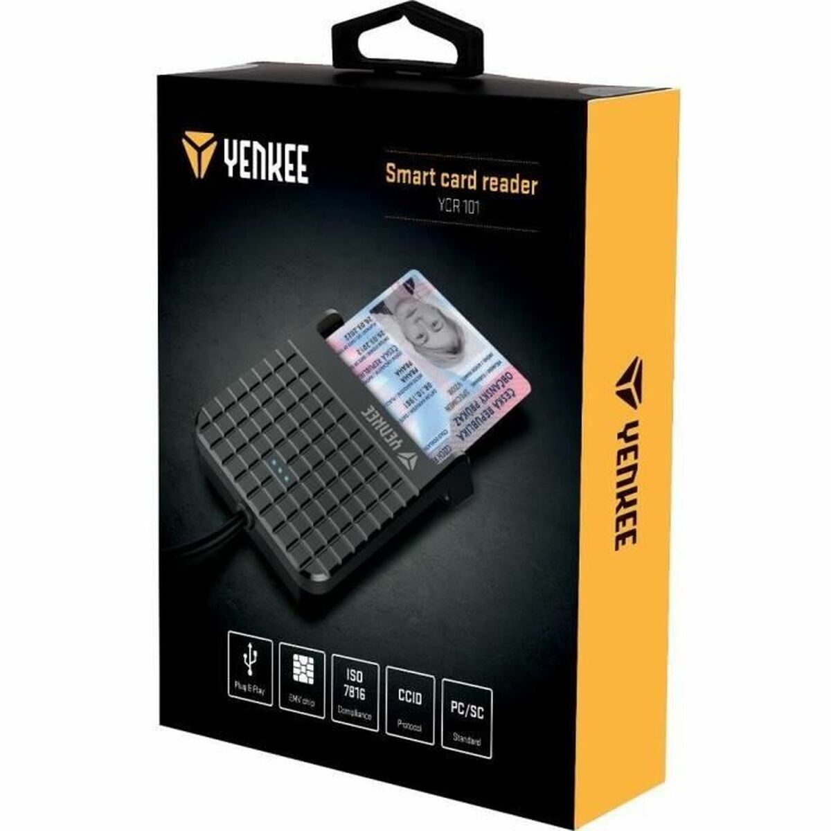 External Card Reader Yenkee YCR 101 Black