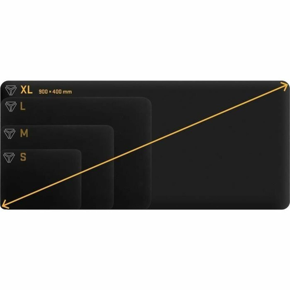 Mouse Mat Yenkee SPEED TOP XL – YPM 90 Black