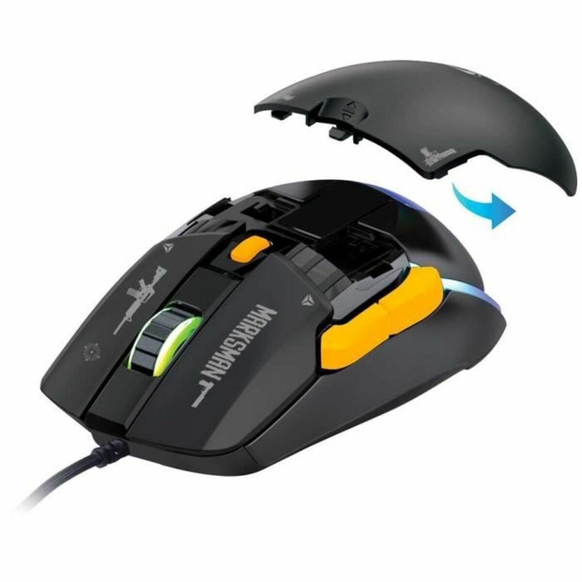 Mouse Yenkee MARKSMAN – YMS 3600BK Black 3600 DPI