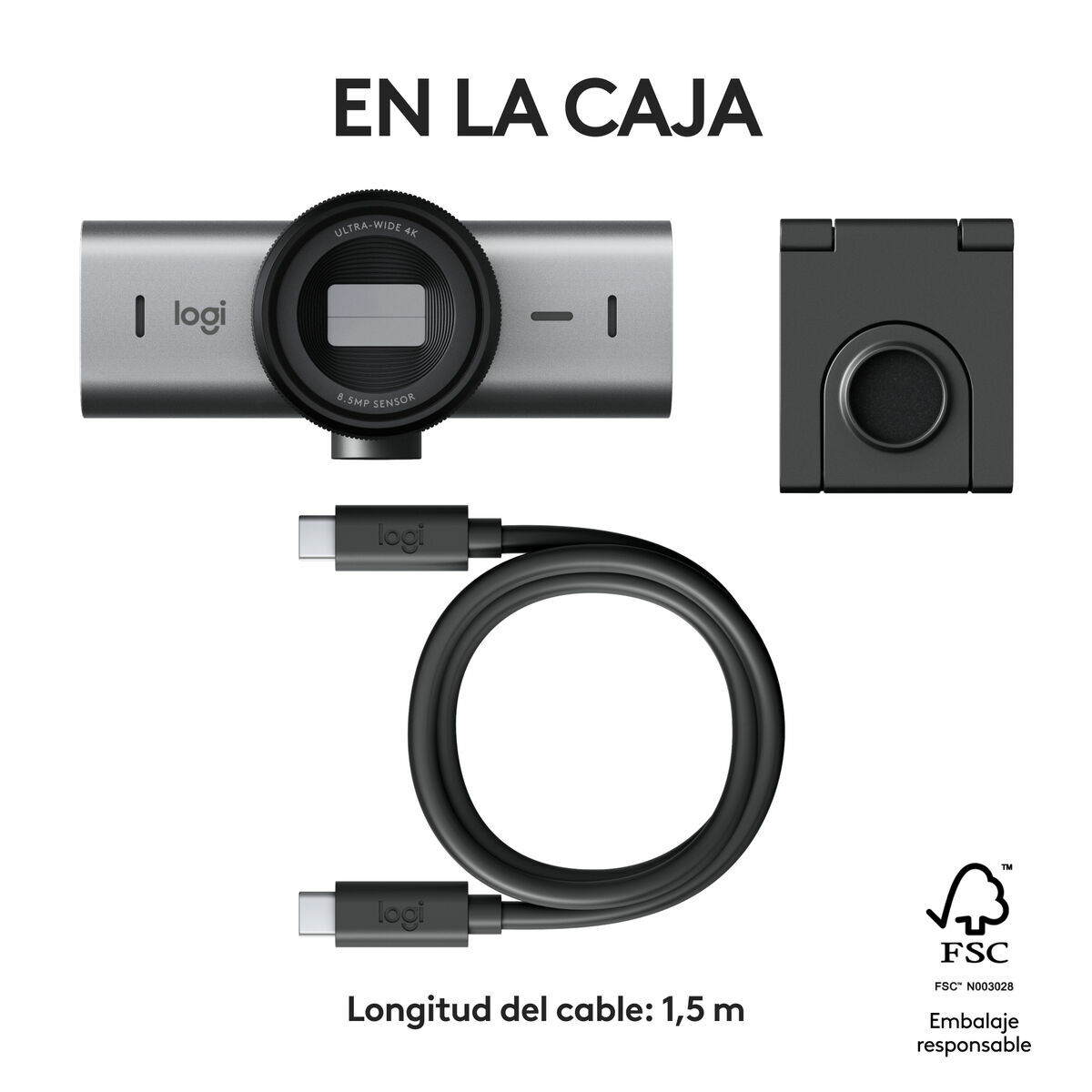 Webcam Logitech 960-001559 4K Ultra HD Webcam Logitech 960-001559 4K Ultra HD