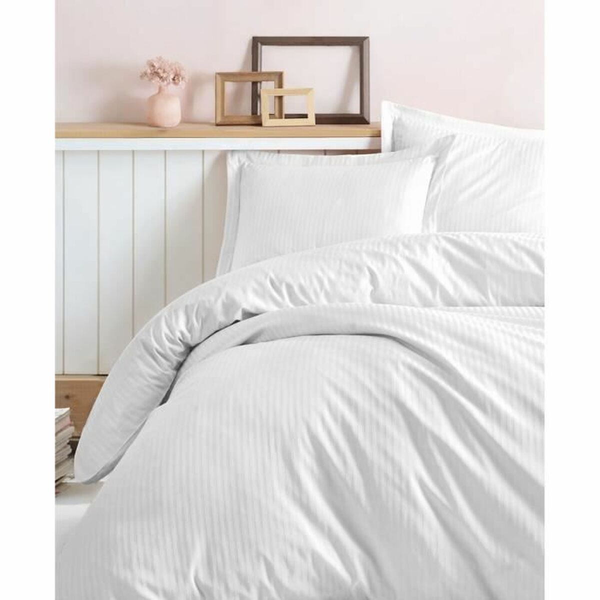 Duvet cover set White 220 x 240 cm