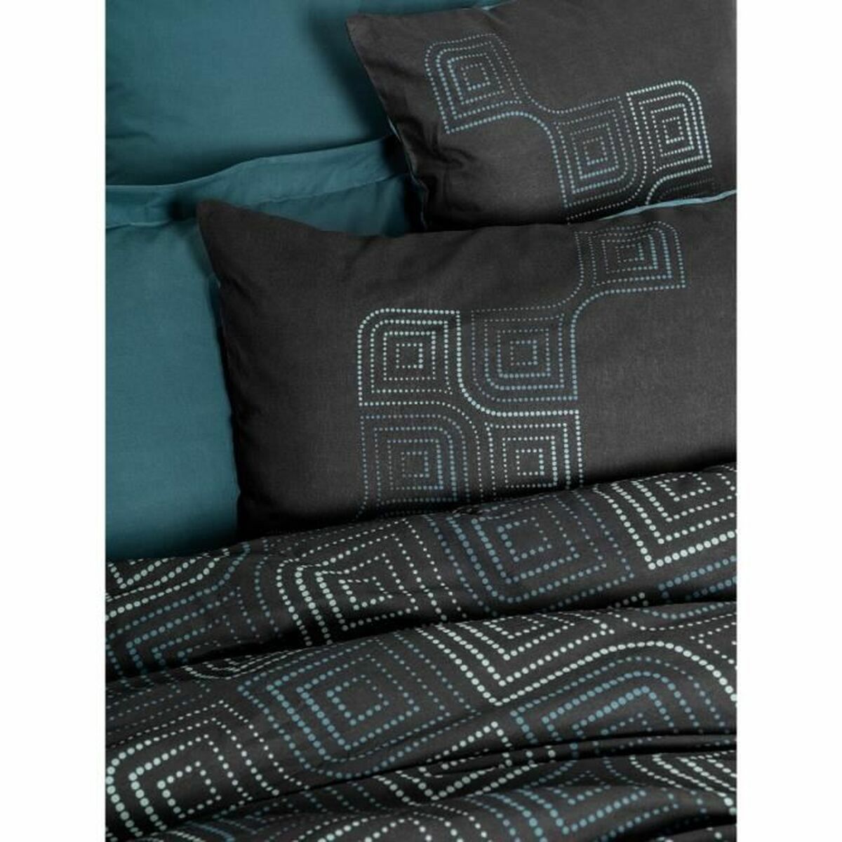 Duvet cover set Black 220 x 240 cm