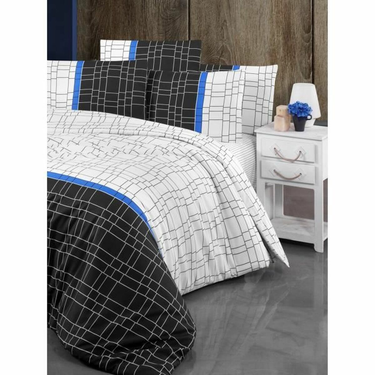 Duvet cover set White Super king 3 Pieces