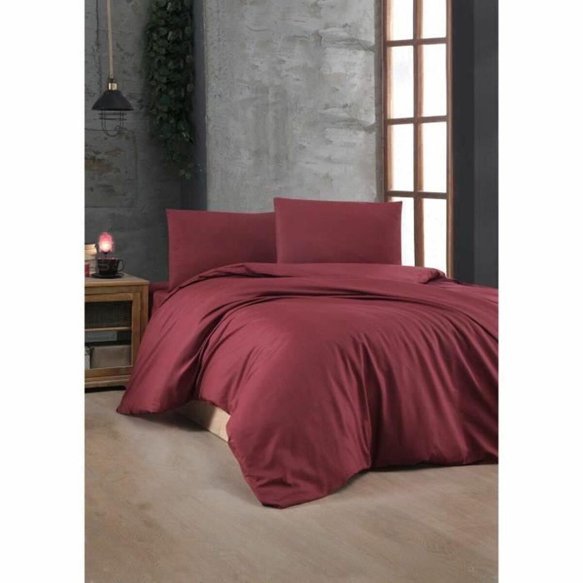 Duvet cover set Red Super king 3 Pieces
