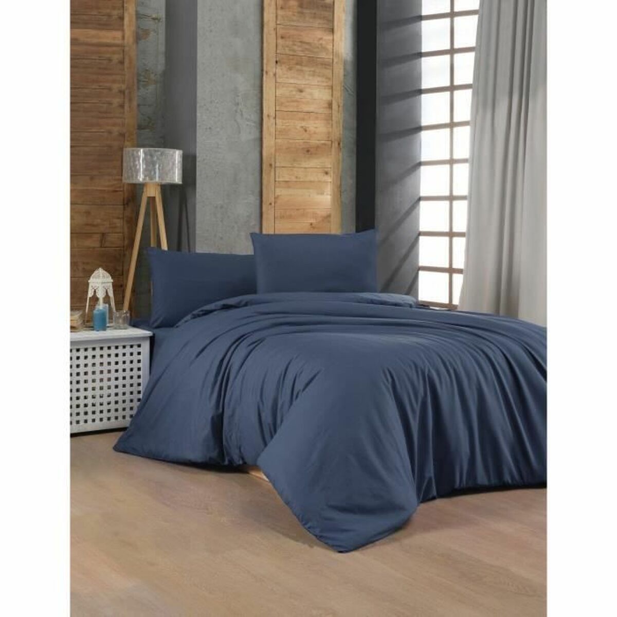 Duvet cover set Blue Super king 3 Pieces
