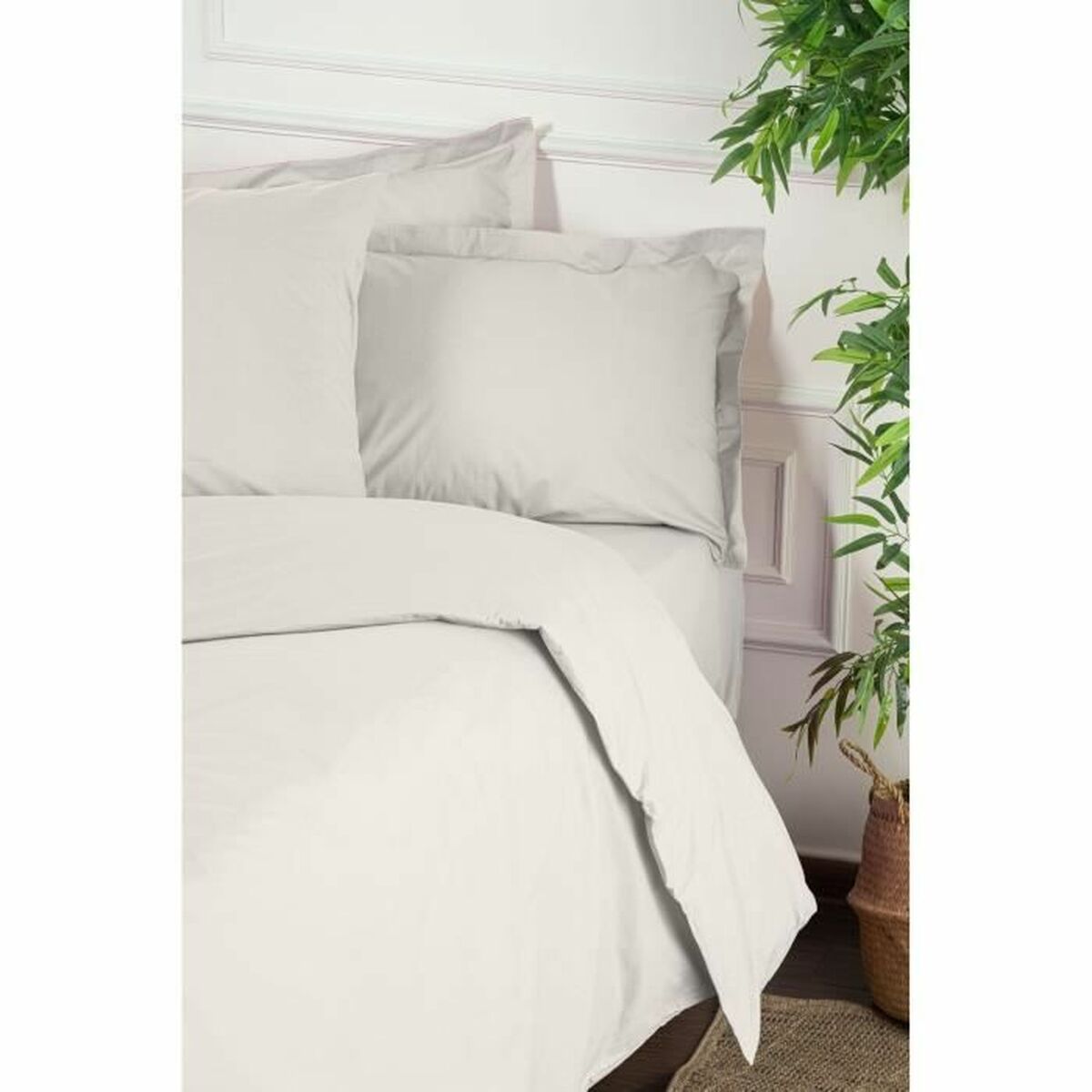 Duvet cover set White Super king 3 Pieces