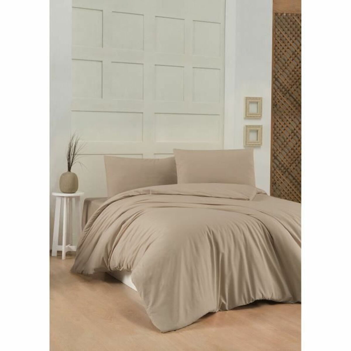 Duvet cover set Beige Super king 3 Pieces