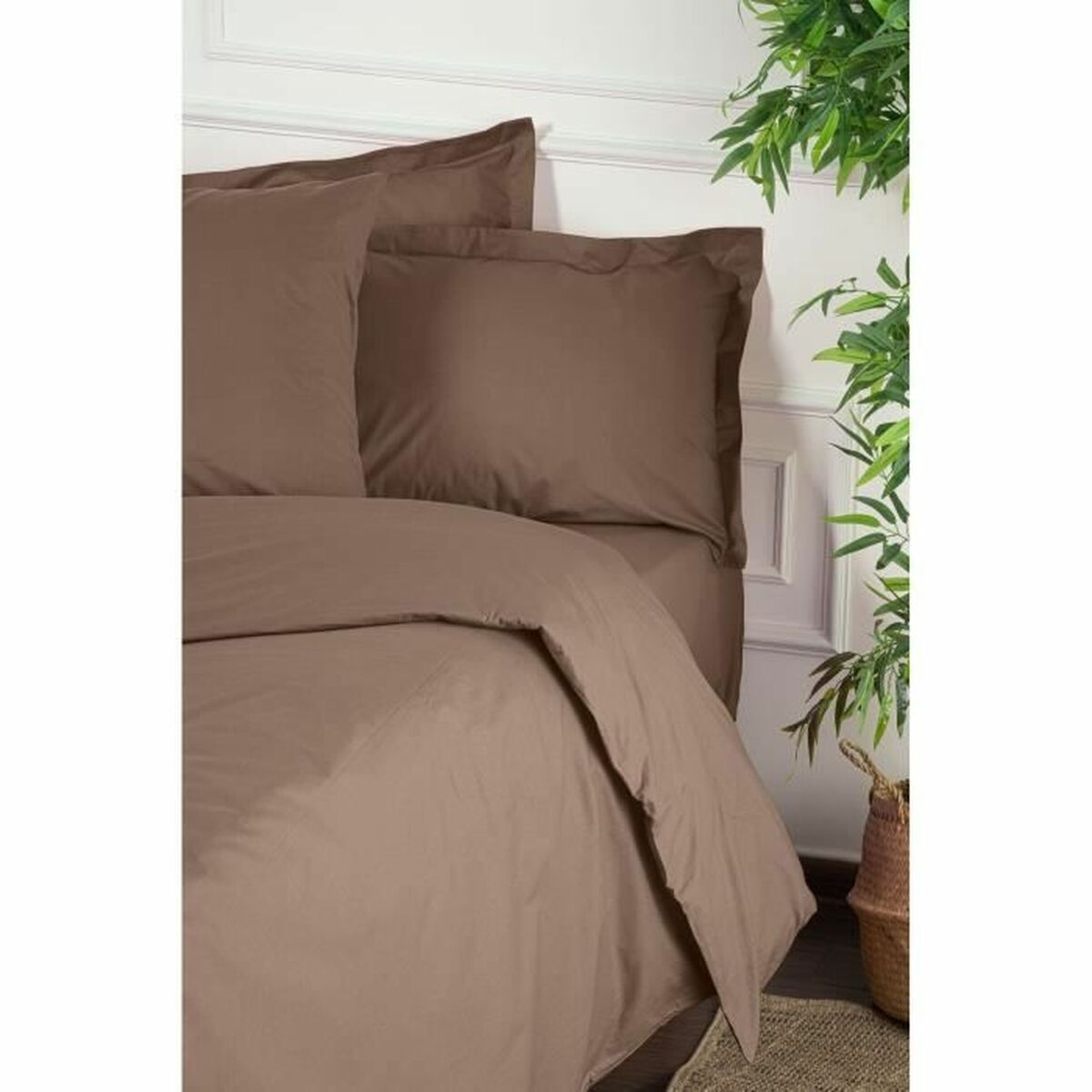Duvet cover set Brown Super king 3 Pieces