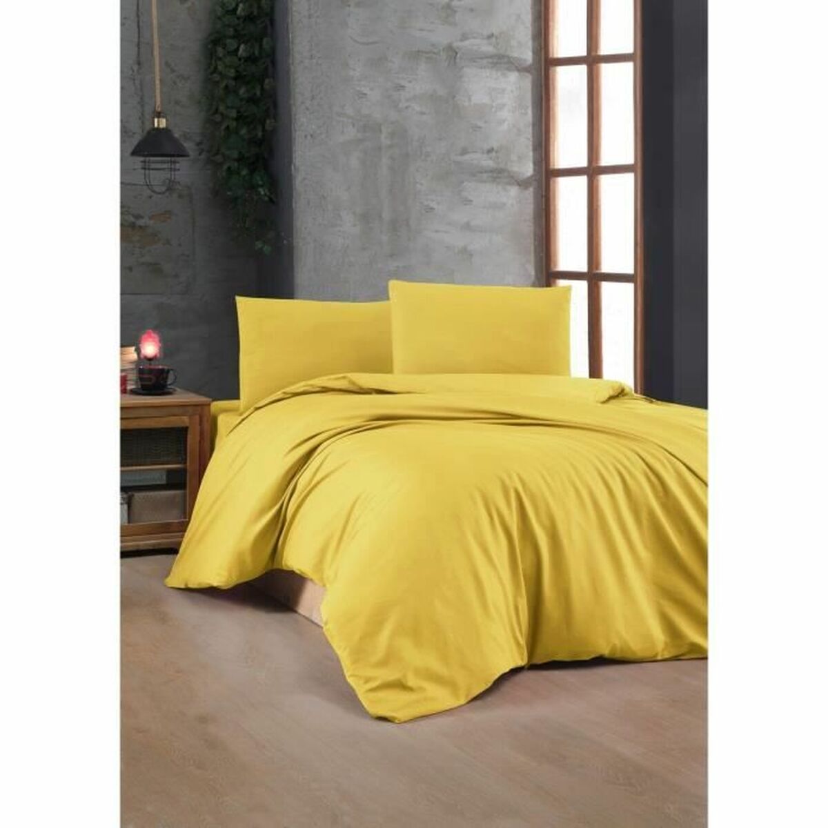 Duvet cover set Yellow Super king 3 Pieces