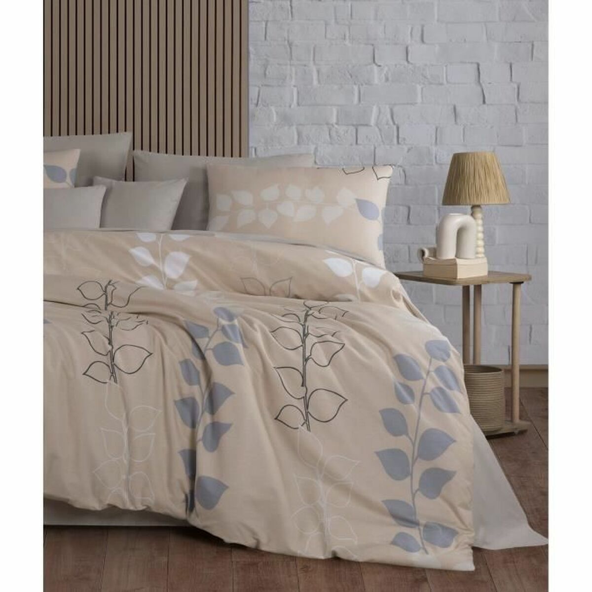 Duvet cover set Beige Super king 3 Pieces