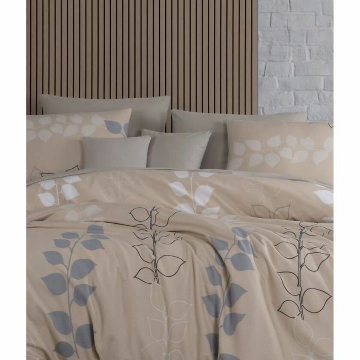 Duvet cover set Beige Super king 3 Pieces