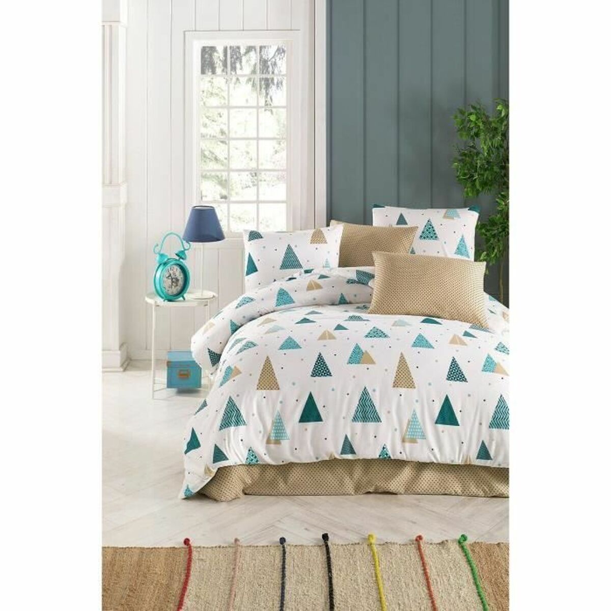 Duvet cover set White Super king 3 Pieces