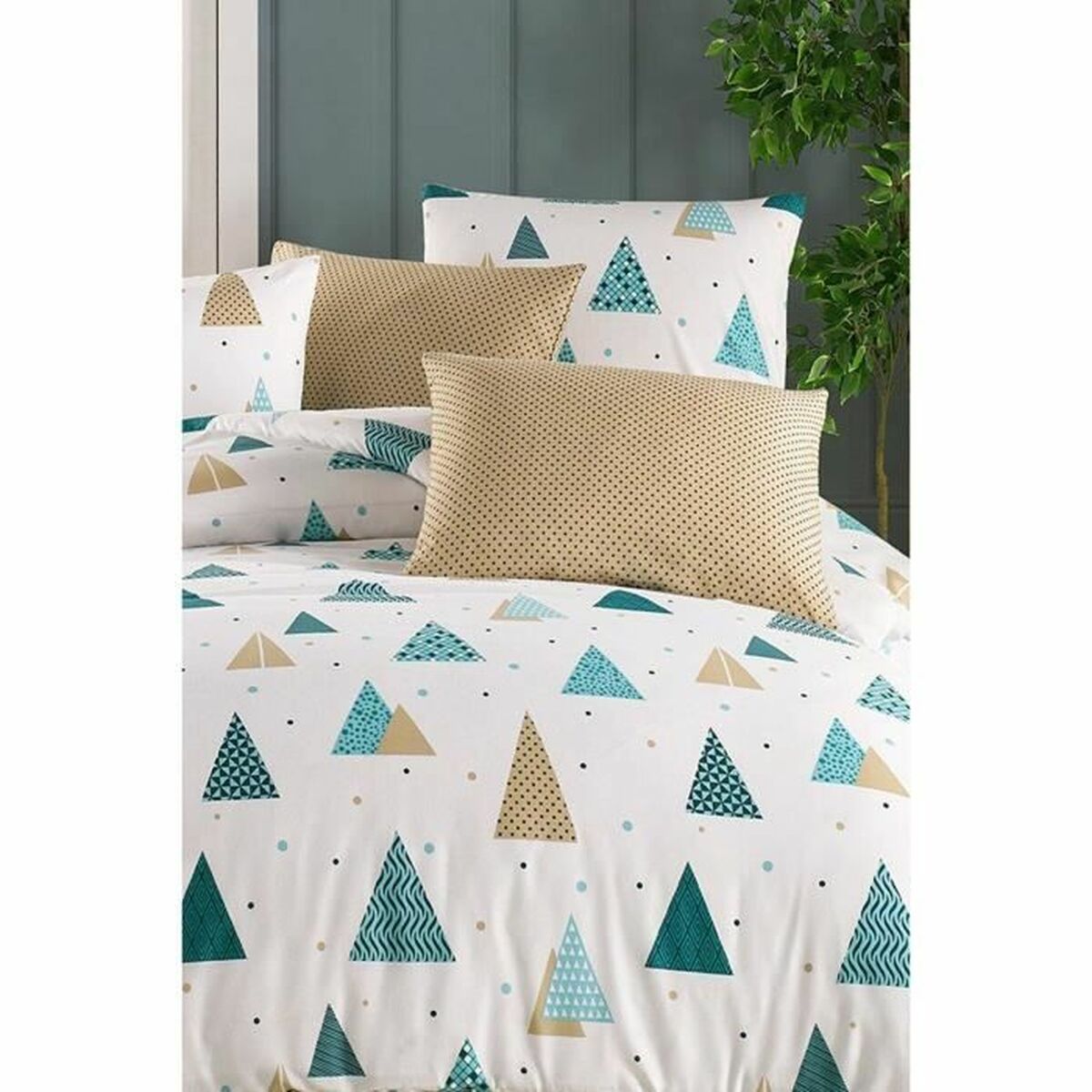 Duvet cover set White Super king 3 Pieces