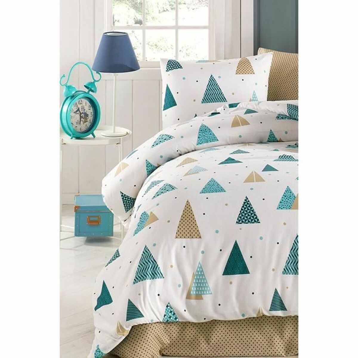 Duvet cover set White Super king 3 Pieces